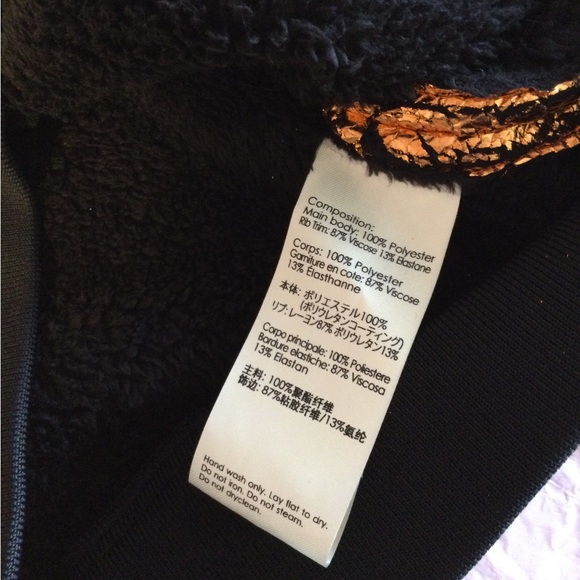 NWT 3.1 Phillip Lim Metallic Futuristic Sweatshirt Cropped Gold Sweater S $395 - Picture 13 of 16